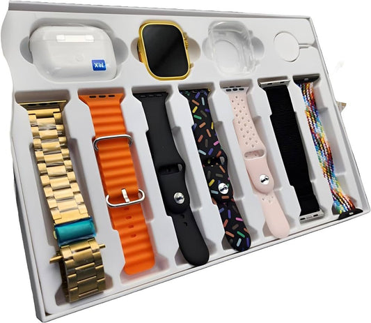 i20 Ultra Max Suit – 10-in-1 Set with Smartwatch and Earphones